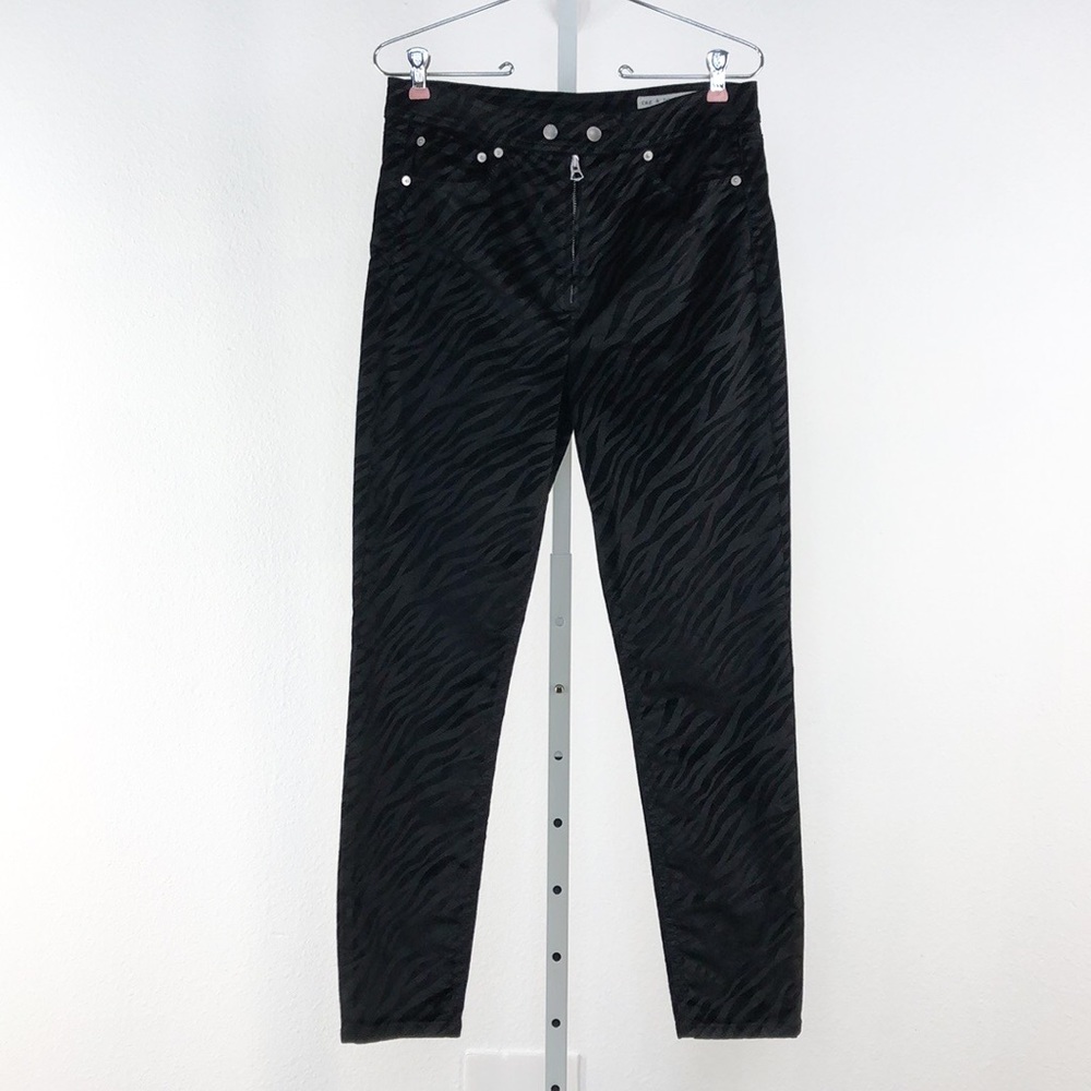 rag & bone Nina Zebra Stripe High Waist Skinny - Picture 2 of 10